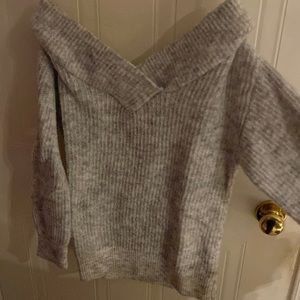 Off the shoulder sweater